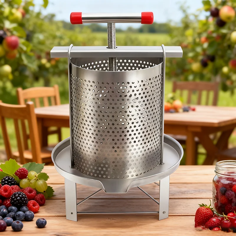 

Ручной пресс для меда, 10 л, профессиональное оборудование для пчеловодства из нержавеющей стали, экстрактор воска с фильтрующей сеткой для пчеловода