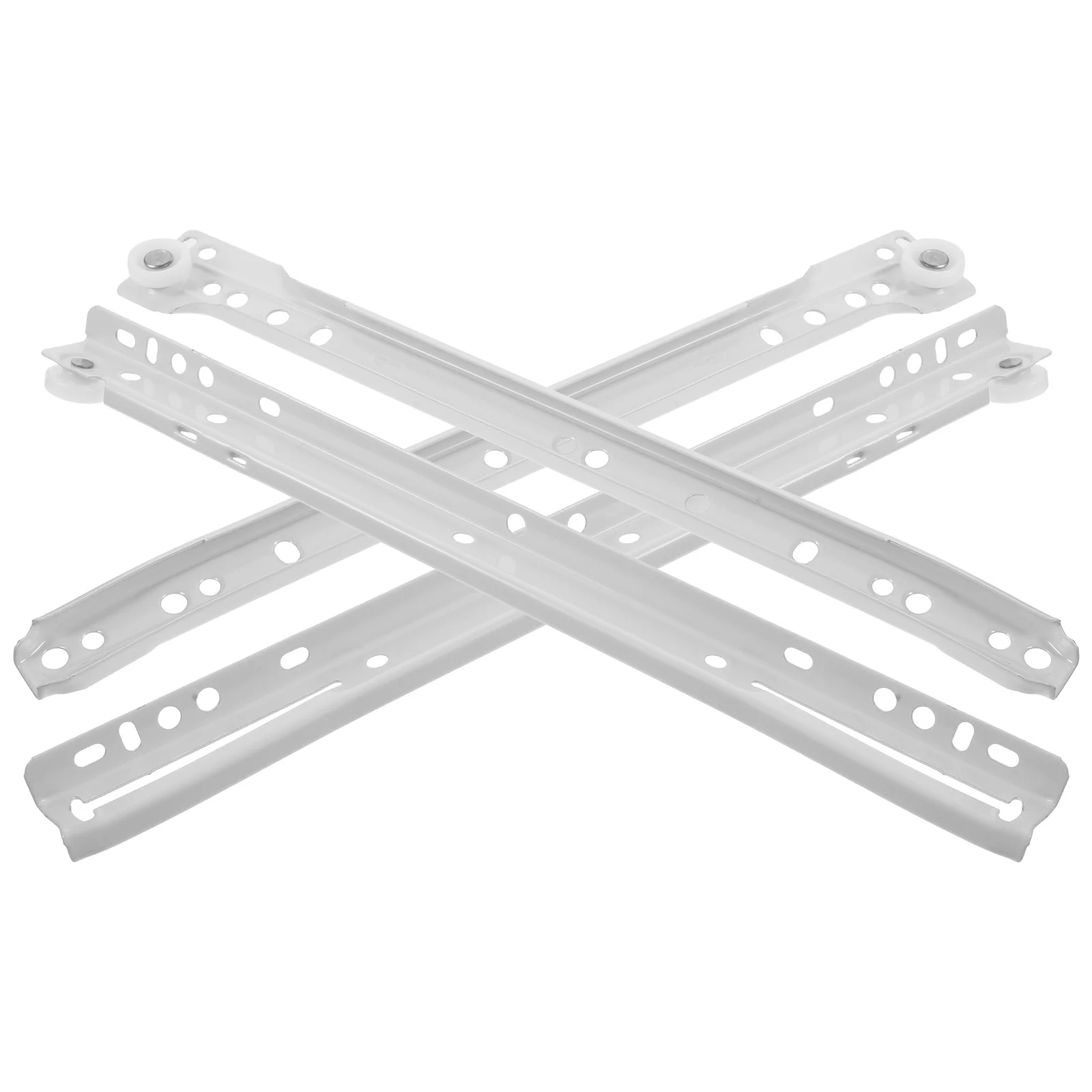 

2 Sets Keyboard Heavy Duty Drawer Bearing Computer Desk Cabinet Extension Slides Closet Tray Slides Smooth Noise Reduction Iron