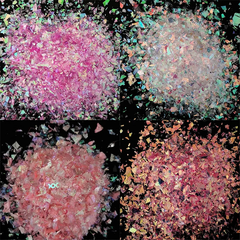 20g Irregular Shell Flakes Iridescent Sequin Foil Stickers Confetti for Epoxy Resin Mold Filler Nail Art DIY Jewelry Accessories