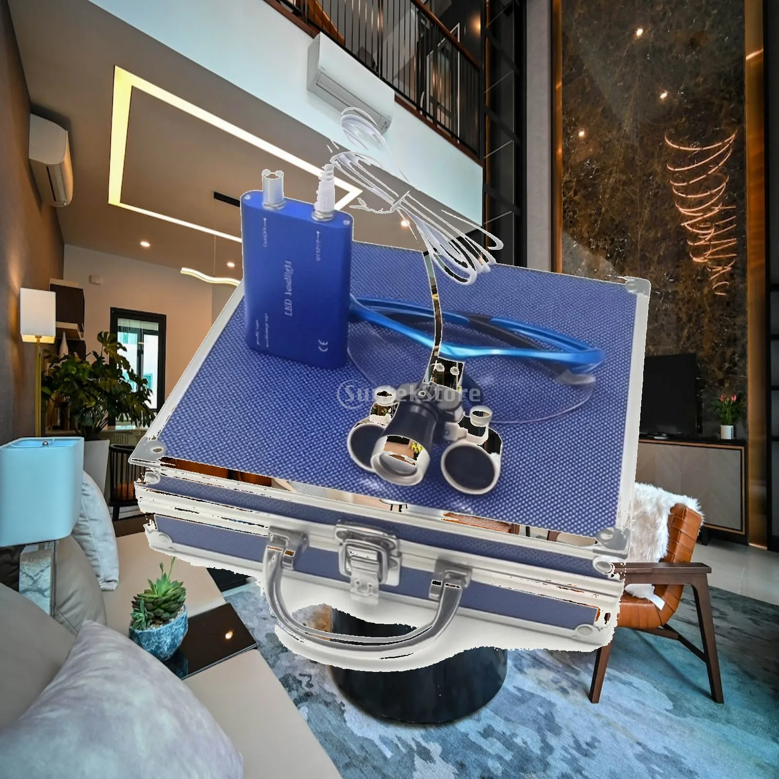 LED Dental Magnifier 2.5x with Anti Fog Shield for Professional Surgeon and Dentist Practice