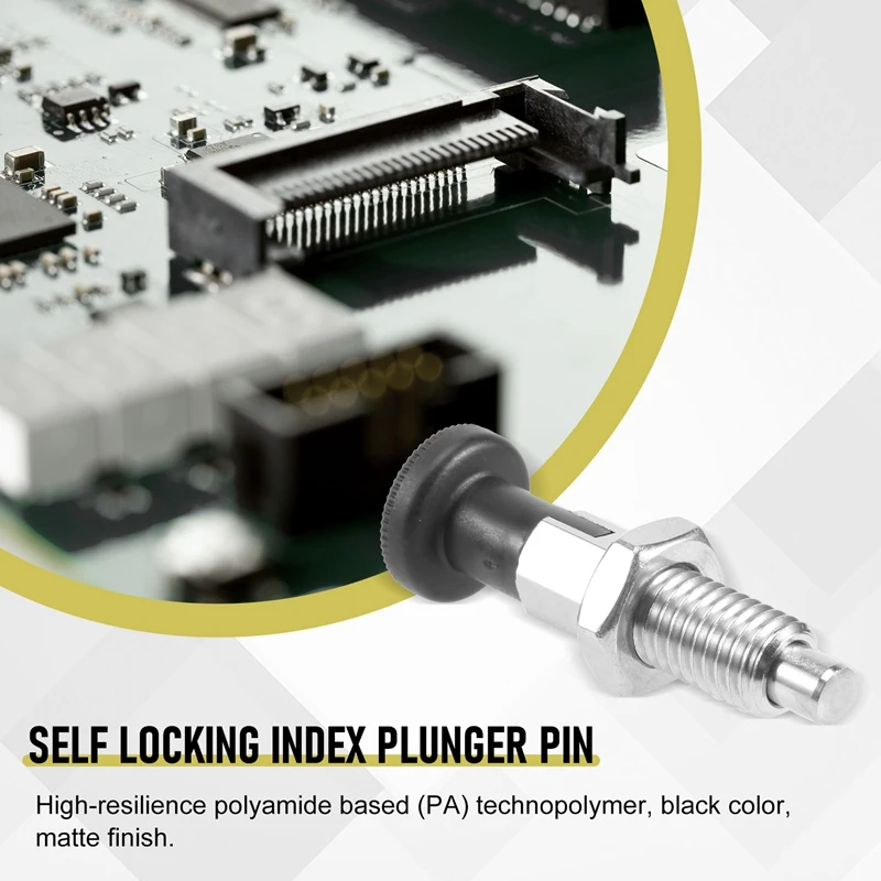 M10 Stainless Steel Self Locking Index Plunger Pin With Self Locking Function For Dividing Head For Sophisticated Position Locat