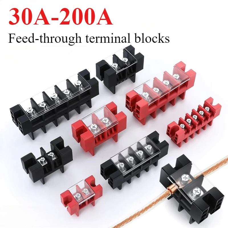 Terminal Block 50A-​200A High Current Energy Storage Terminal Connector Through-wall Welding Terminal Lithium Battery Connector