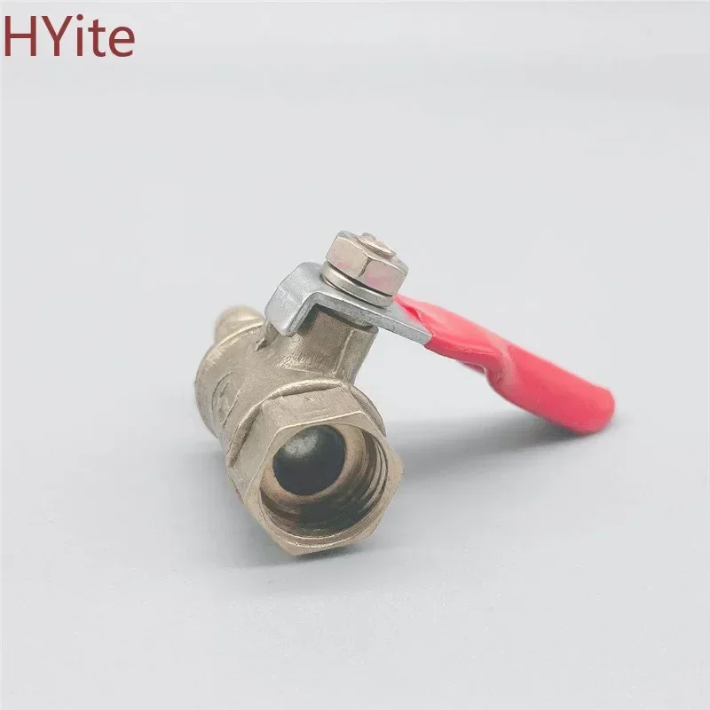 Brass Barbed ball valve 4-12 Hose Barb 1/8\'\' 1/2\'\' 1/4\'\' Female Thread Connector Joint Copper Pipe Fitting Coupler Adapter