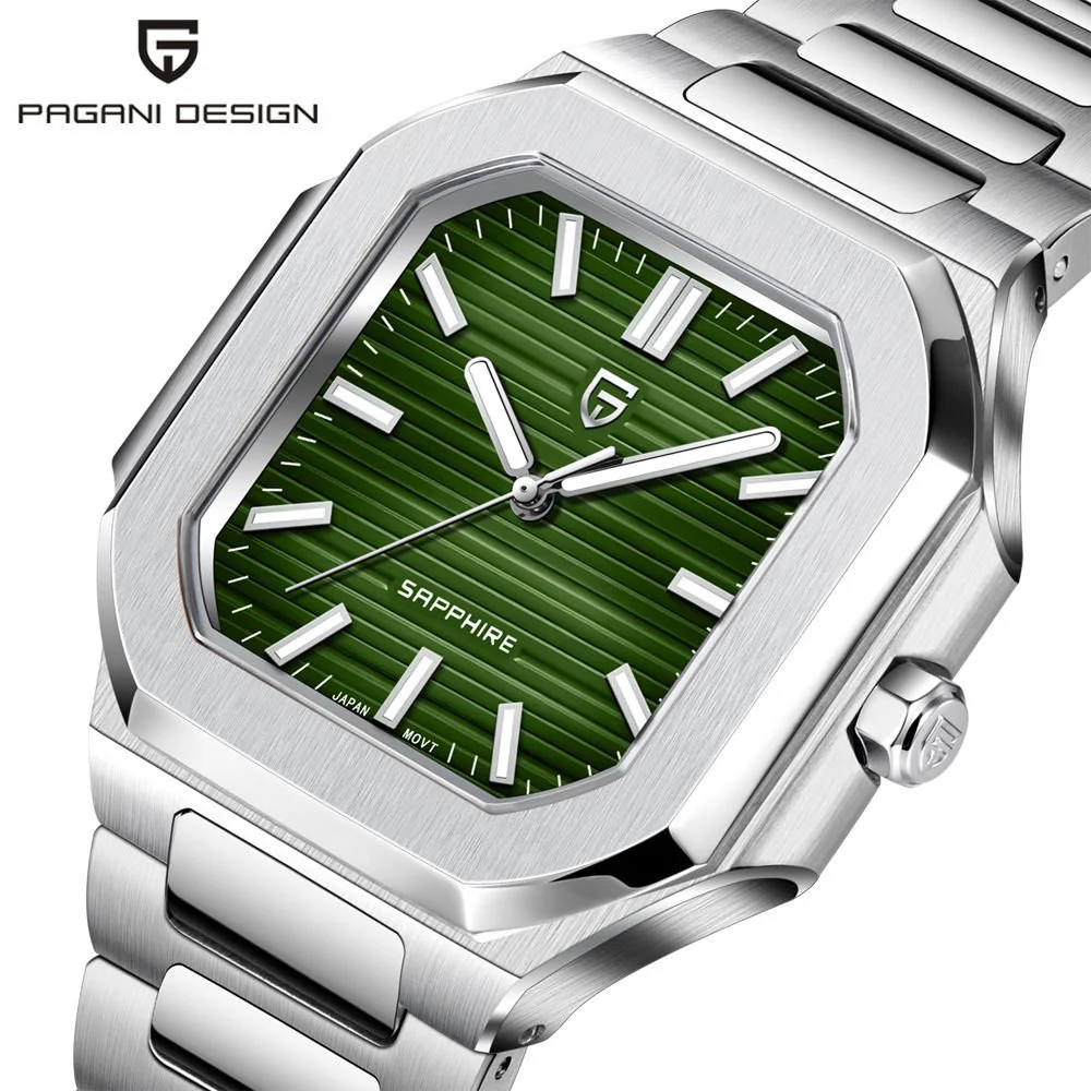 

PAGANI DESIGN New Men's Quartz Watch Top Luxury Sapphire Stainless Steel Mechanical Scanning Time Quartz Watch