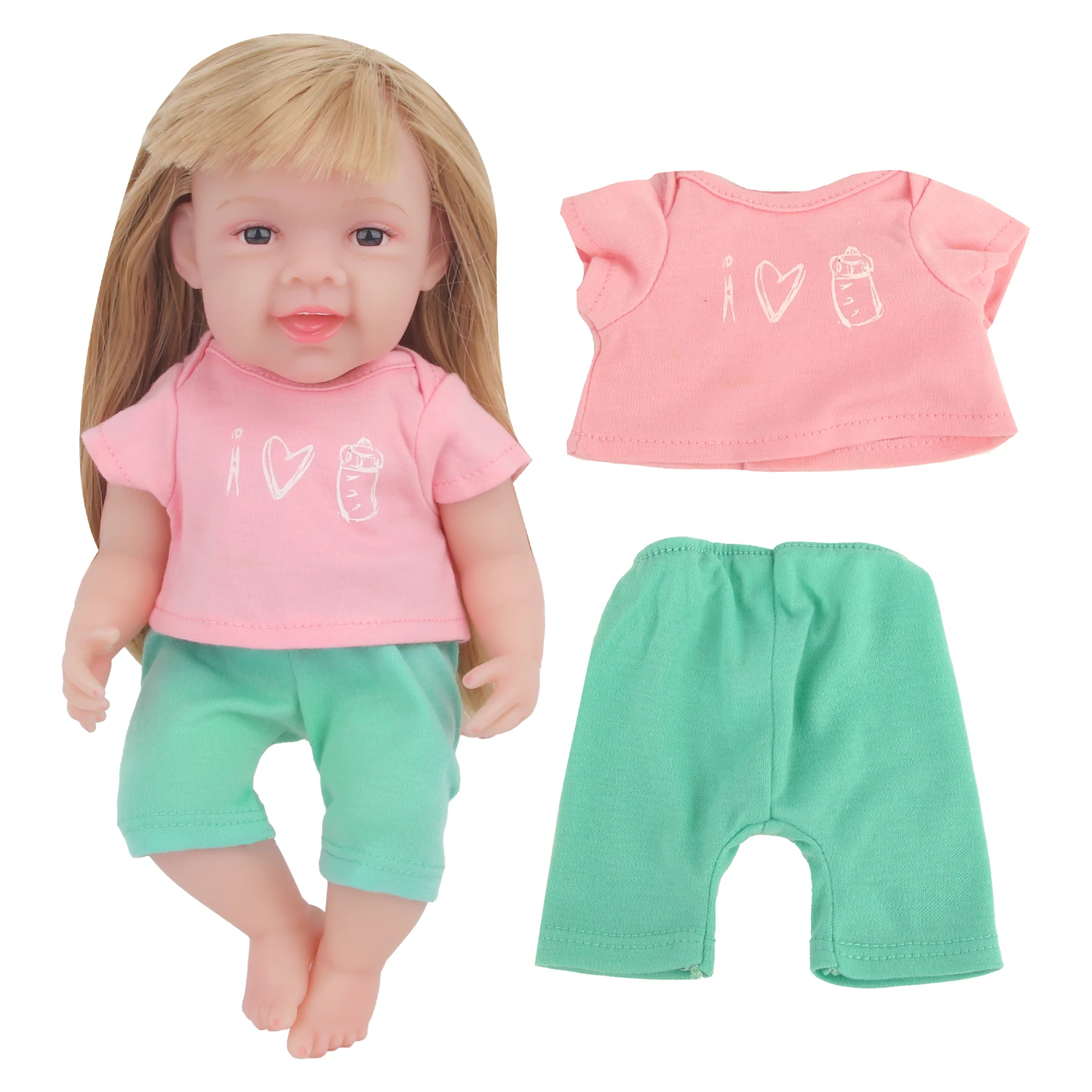 12 Inches Doll Clothes Set Cute Purple Bear Clothes Jumpsuit Doll Suit For DIY Doll Accessories Toy
