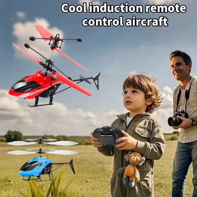 Children's Induction Helicopter Indoor Gesture Suspension Drone Drop-Resistant Charging Remote Control Drone Boy Toy
