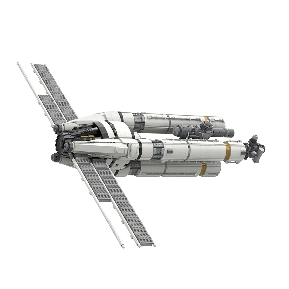 Gobricks MOC Project spacecraftss Building Blocks Model Rescue Plan Bricks Starship Assembled Toy Collection Gift