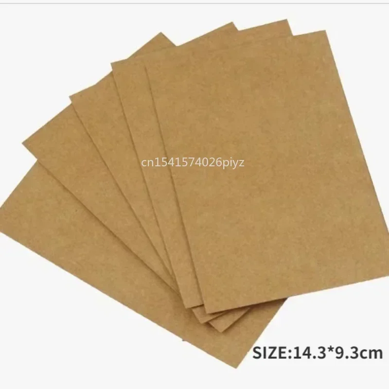 10pcs Blank Greeting Card Kraft Paper Postcard Vintage Blank Diy Hand Painted Graffiti Message Postcard Label Paper Tag Card