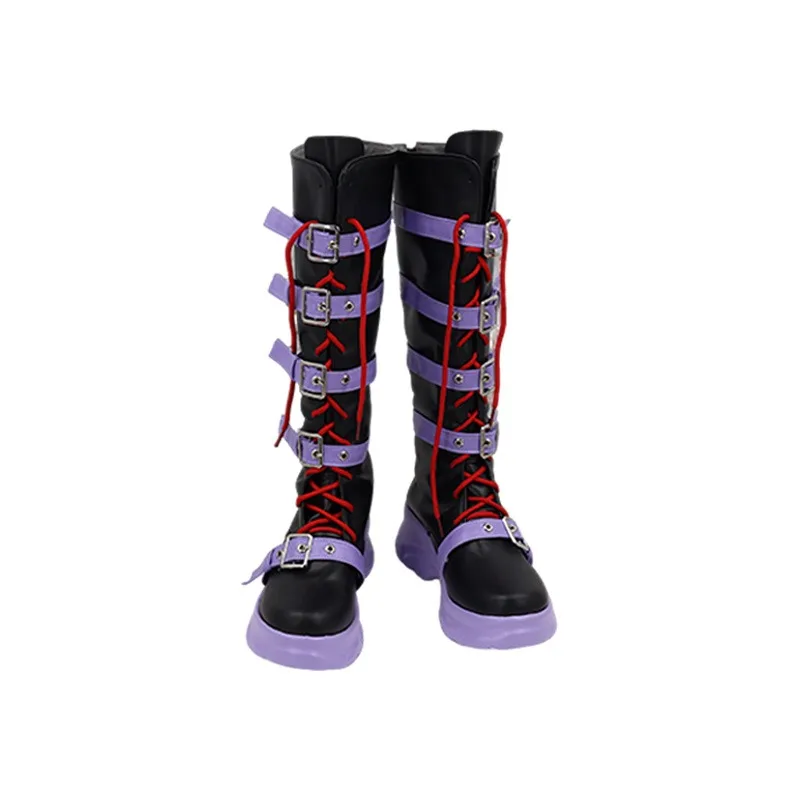 الهوية الخامس البستاني إيما وودز تأثيري أحذية أنيمي تأثيري الدعائم بو أحذية من الجلد هالوين كرنفال الأحذية مخصص