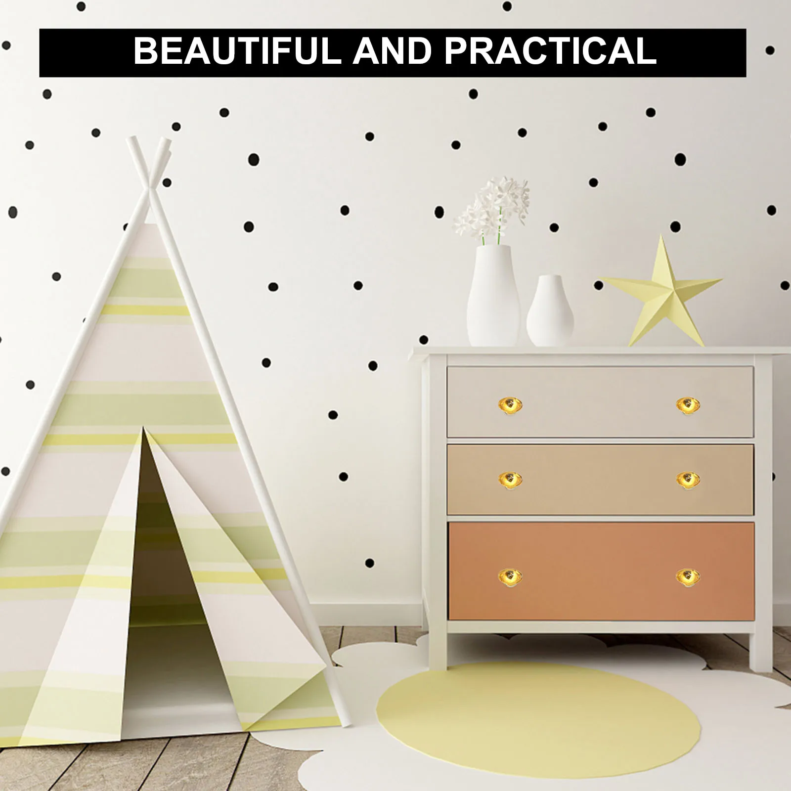 

4 Pcs Wardrobe Knob Pull Drawer Handles Door Knobs for Cupboards Cabinet Crystal Pulls Kitchen Cabinets