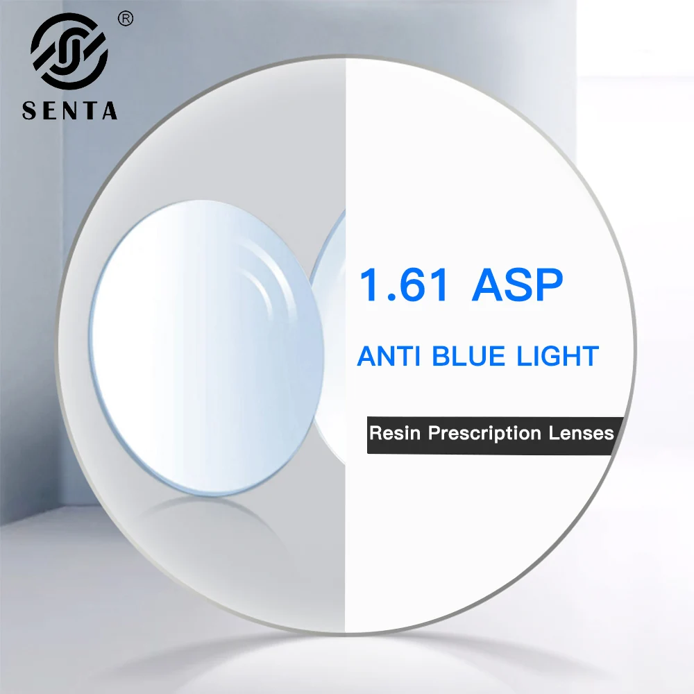 1.61 Index Optical Cheaper Normal Lenses Computer Professional Anti Blue Light Prescription Glasses Myopia Hyperopia Lens