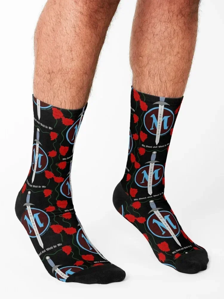 Calcetines Redwall anime fútbol hip hop invierno calcetines térmicos para hombre medias móviles para mujer calcetines de algodón para escalar para hombre y mujer