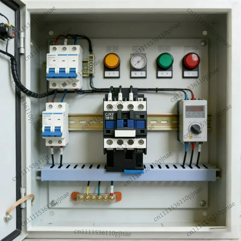 

Контактор переменного тока CJX2-1810 LC1, 18А, 3 фазы, 3-полюсный, нормально открытый (НО), напряжение катушки 380В, 220В, 110В, 36В, 24В, 50/60Гц, для монтажа на DIN-рейку, 3P+1НО, нормально открытый (НО)