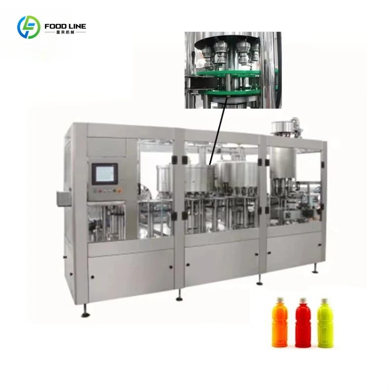 Customized Complete Orange Fruit Drink Production Line Automatic PET Bottle Liquid Juice Filling Machine High Efficiency