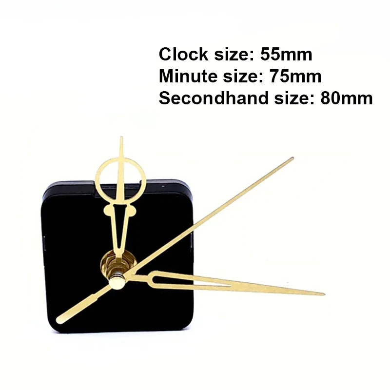 Clock Mechanism Silent Quartz Movement Machine Wall Hands Pointer Set Clockwork Table Long Shaft DIY Watches Repair Parts