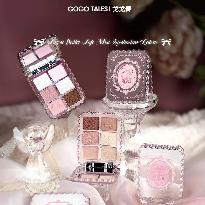 gogotales-gem-serie-sombra-disco-ballet-cisne-terra-cor-coreano-diario-luz-maquiagem-fosco-puro-sexy-portatil-sombra-maquiagem