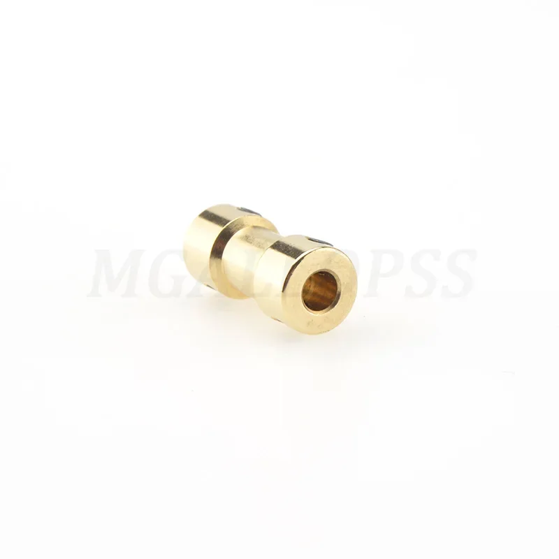 2pcs Drive Shaft Connector Motor Shaft Coupling Copper Coupling with Screw for RC Car Boat and Robot