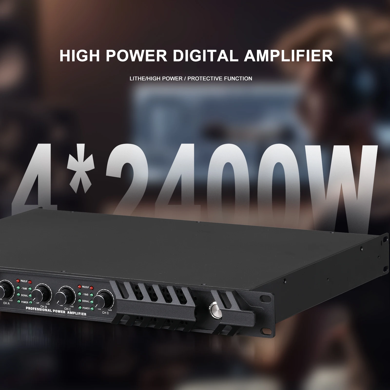 Professional DP Series 4 channel High Power Stage audio Power Amplifier 4*2400W 4*2000W 4*1600W for perform