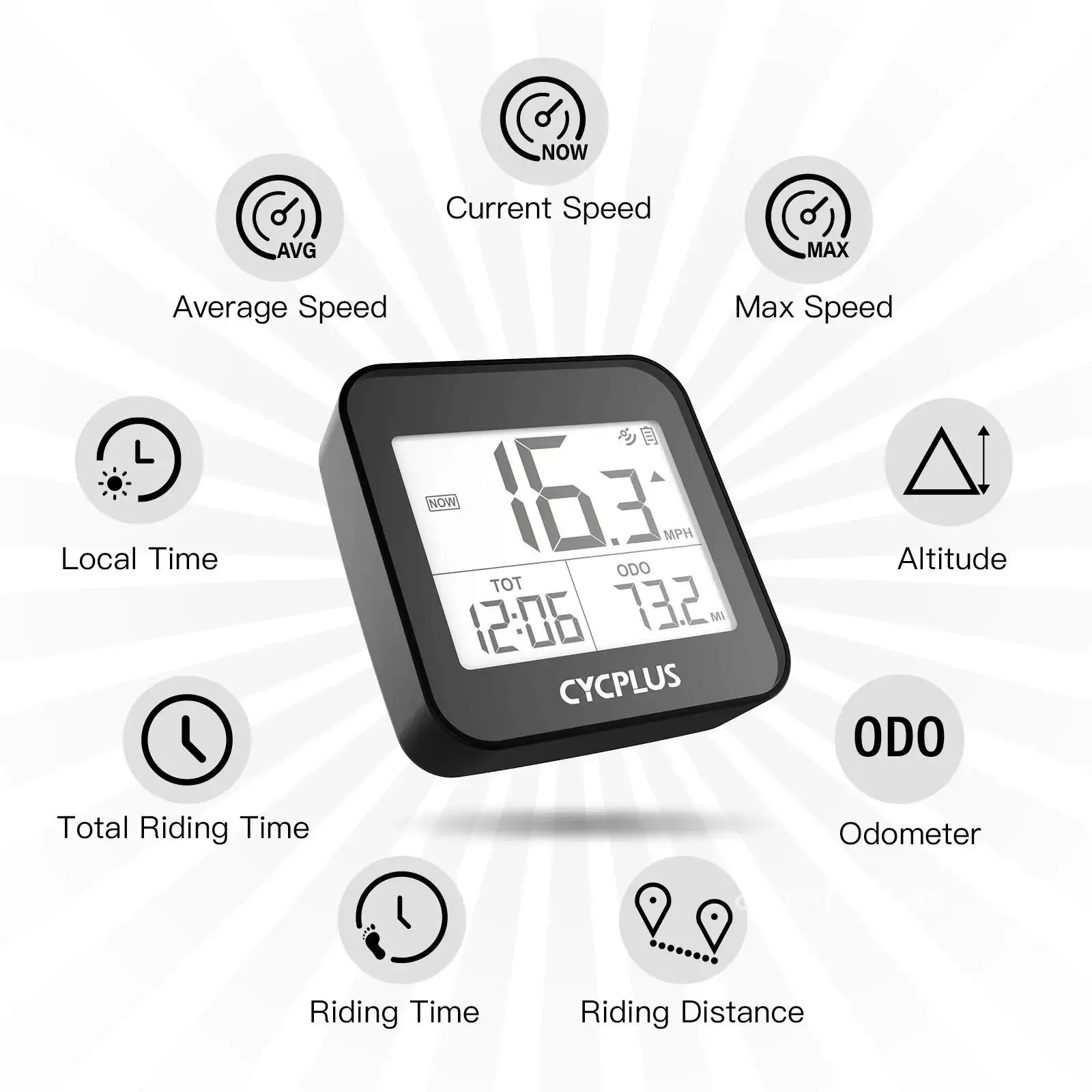 CYCPLUS G1 Bike Computer GPS Speedometer Wireless Bicycle Accessories Waterproof Cycling Ciclocomputador Odometer