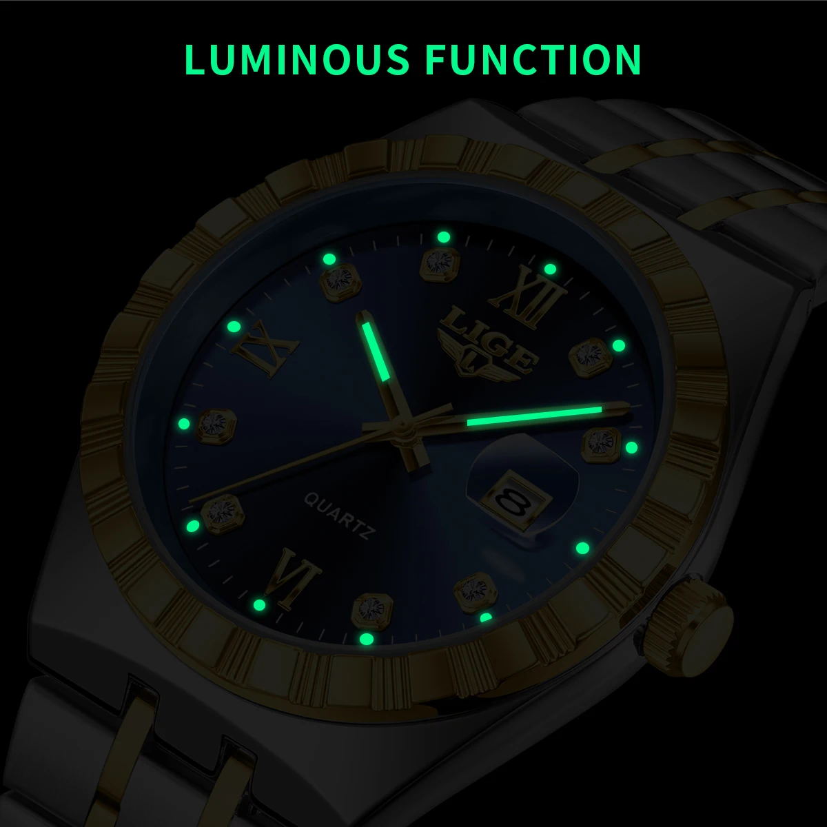 LIGE Business Men Watches Top Brand Luxury Casual Man Watches Waterproof Luminous Date Man Quartz Wristwatch Reloj Hombre+Box view 3