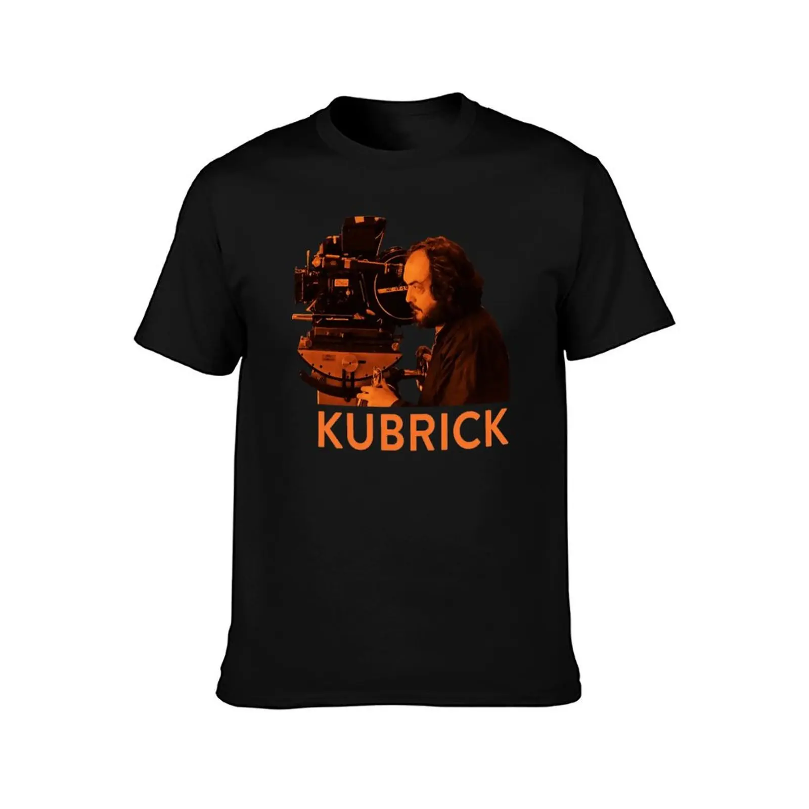 An Orange Stanley Kubrick Behind the Camera T-Shirt Blouse Aesthetic clothing Funny t-shirts blue lock men t shirt