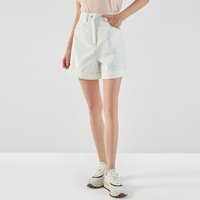 K602W Women's Solid Color Shorts High Quality 100% Cotton Comfortable Fit Casual Summer Shorts for Ladies