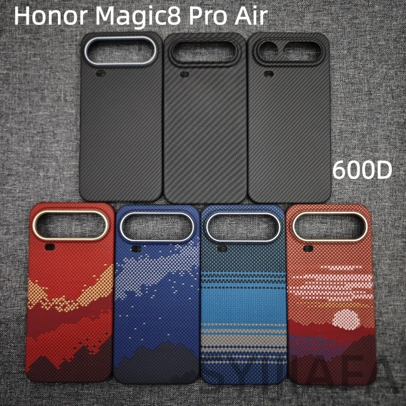 

For Honor Magic 8Pro Air Magnetic Case Carbon Aramid Fiber Cover Shockproof Ultra-Thin Lightweight Protective Phone Case Covers