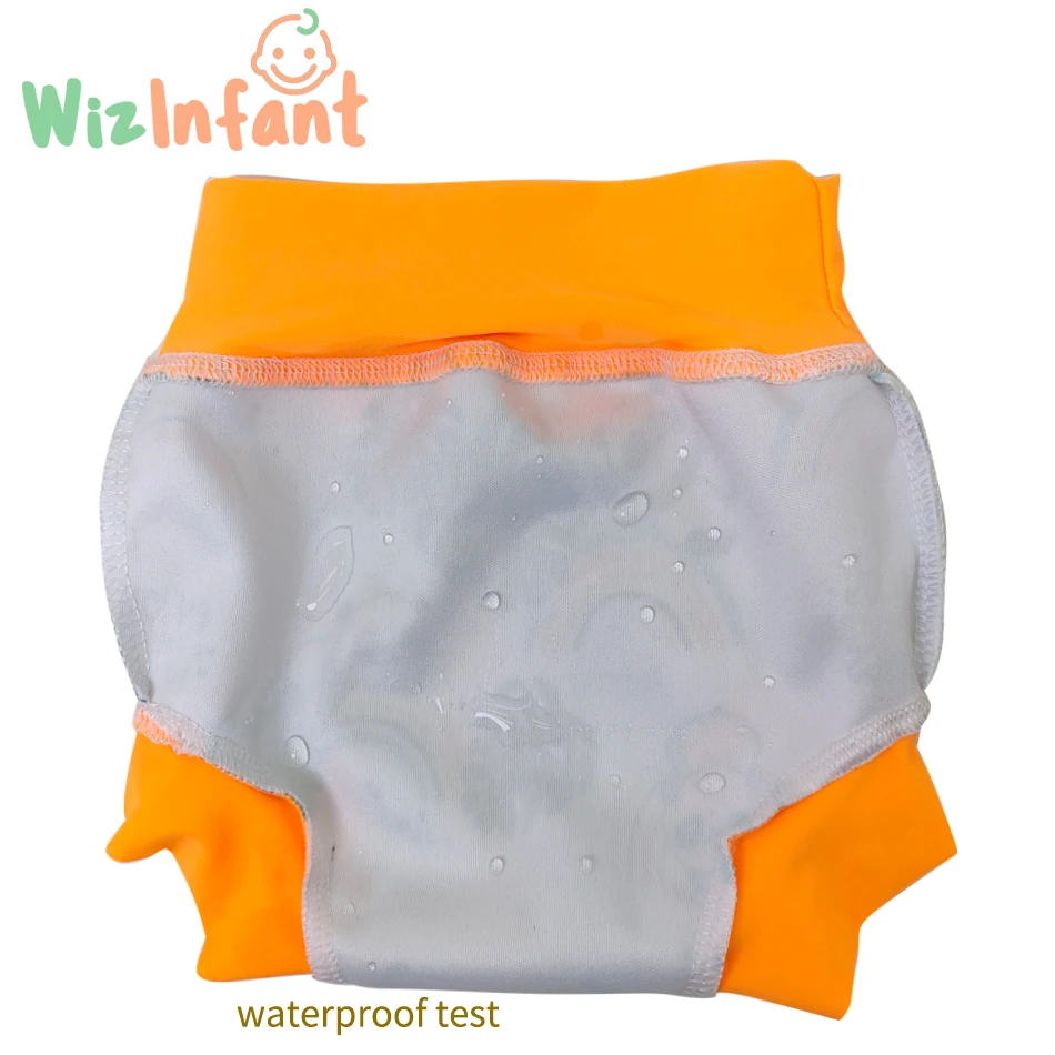 WizInfant ECO-friendly Cloth Diapers Leakproof Swimming Super High Waist Pull-UP Baby Training Pants for Babies