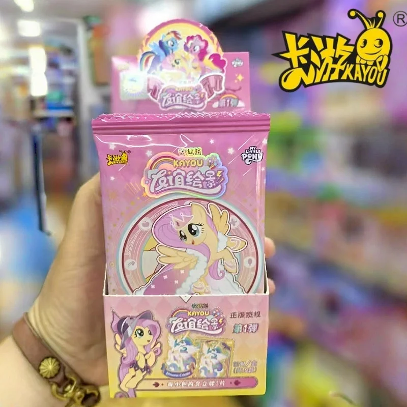 

KAYOU My Little Pony: Серия карточек «Дружба» — акриловая подставка-стоп-сигнал, коллекционная периферийная игрушка, подарок, оригинальная коробка