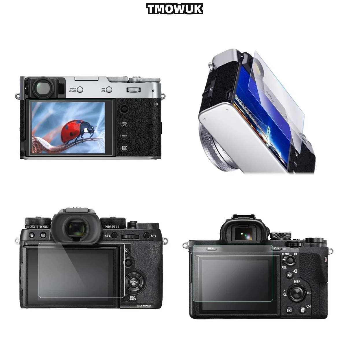 For Fujifilm X70 XT-3, Crystal 9H Screen Protector, Durable, Anti-Fingerprint, Seamless Fit.