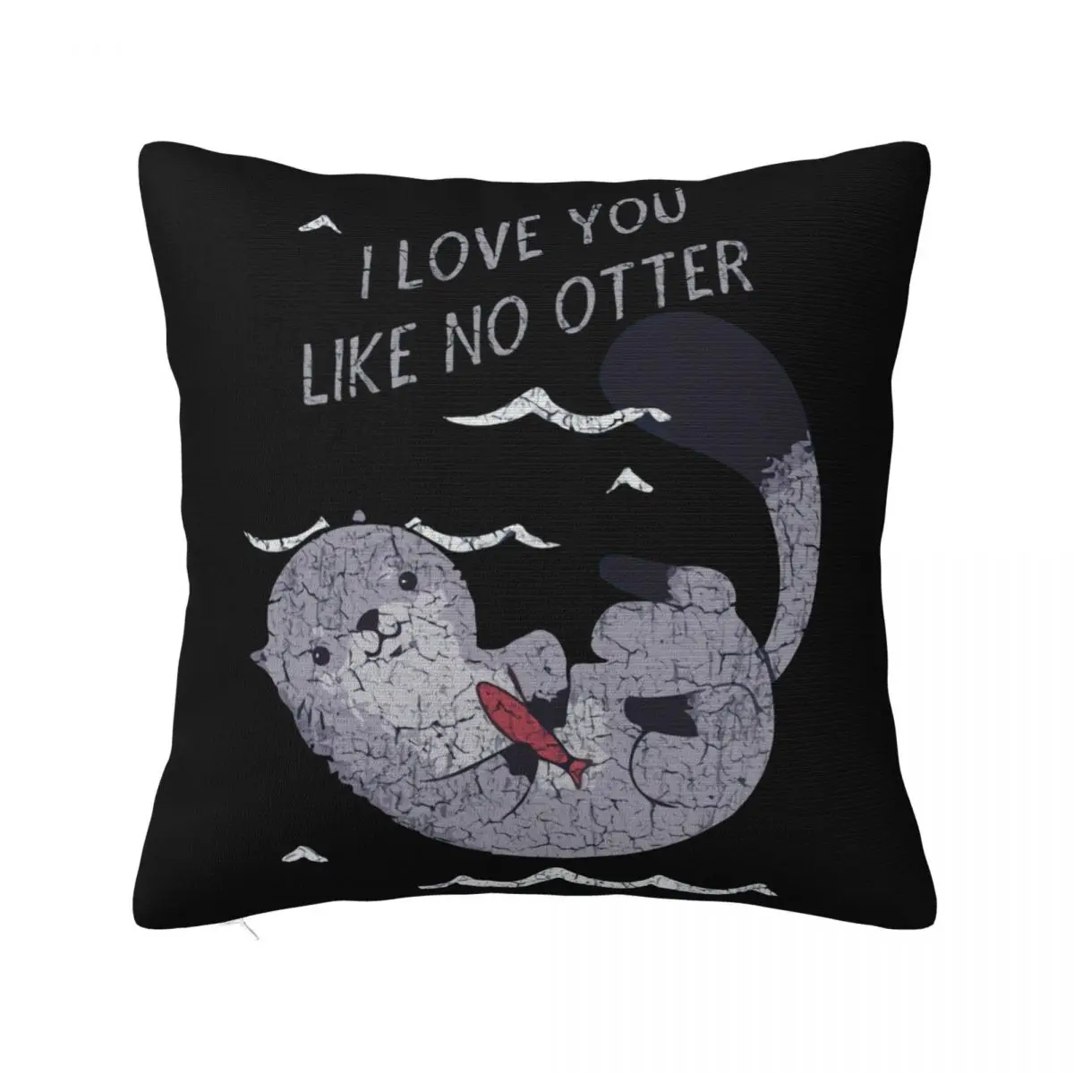 I Love You Like No Otter Outdoor Wedding Love Other Wildlife Marriage Couplemas Pillow Case