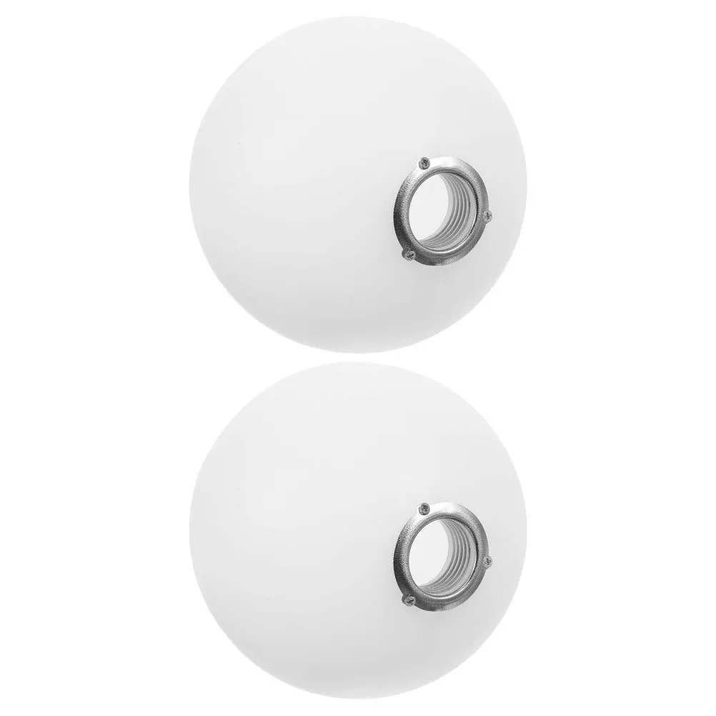 

2pcs Acrylic Globe Lampshade Replacement Round Ball Light Cover G9 Milky White Plastic Modern Molecular Style For