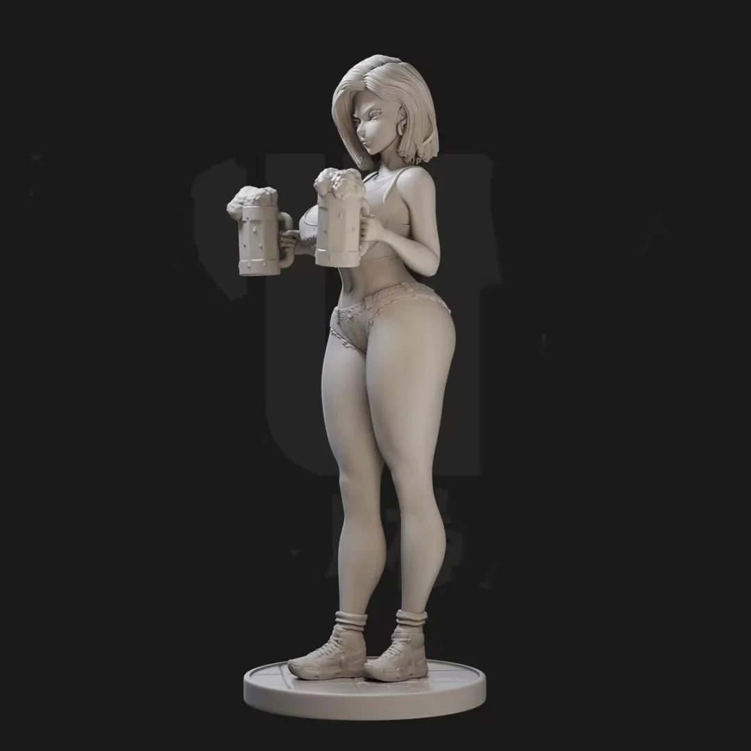 Figurine en résine à assembler, Kit de modèles, personne artificielle 18, jouet d'impression 3D non peint, échelle 1/24