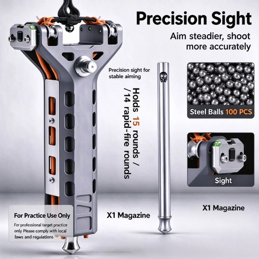 2027 @ Carbon Fiber Automatic Loading Alloy CNC Metal Magazine Outdoor Powerful and Precise Hunting Equipment