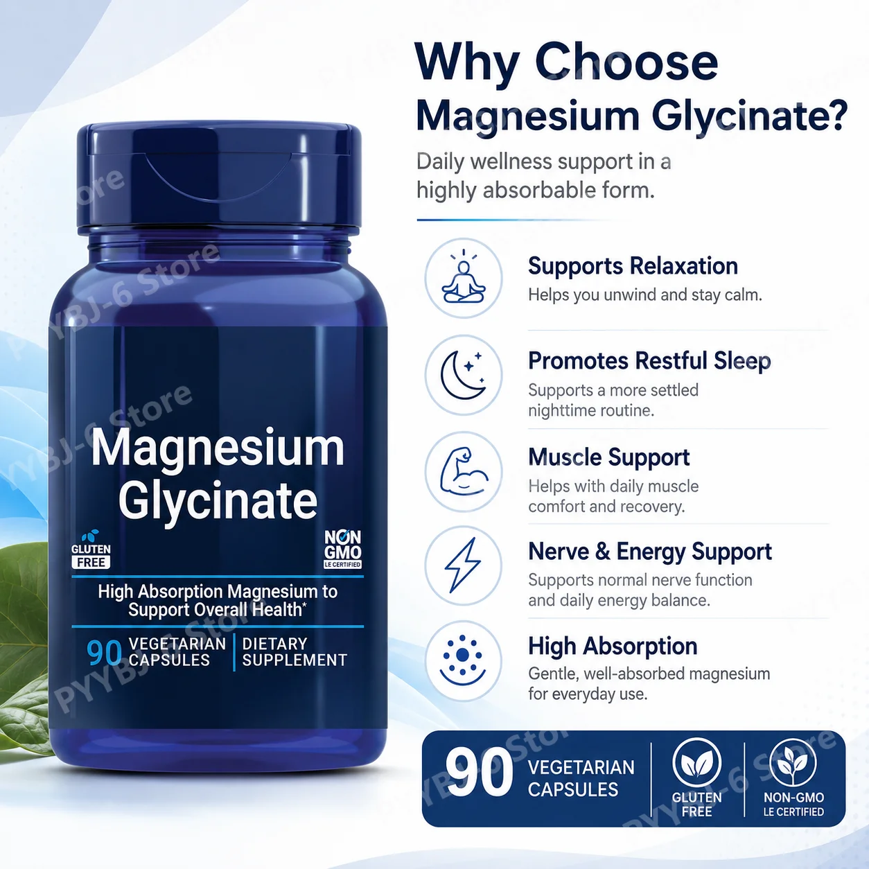 Kalp, Kemik, Sinir ve Kas Dest - Magnesium Glycinate Capsule incelemesi ve fiyatı