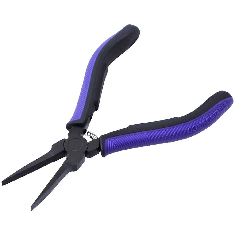 Carbon Steel Flat Nose Pliers 138mm For 3D Printer Support Removal Precision Cutting Tool Purple Narrow Gap Hand Pliers