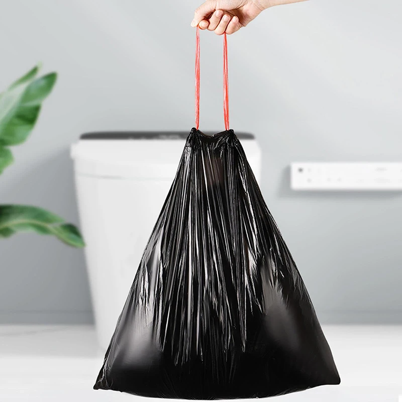 300pcs Garbage Bag Drawstring Garbage Bag Thick Anti-drip Garbage Bag Kitchen Garbage Bag Suitable For Bedroom Kitchen Office