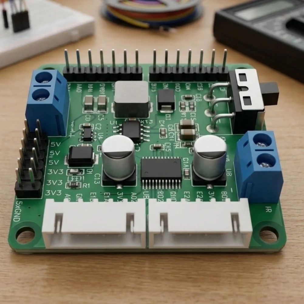 TB6612FNG Dual H-Bridge Motor Driver Module for Embedded For Robotics Development 7x7x2cm PCB 2A Per Output Channel