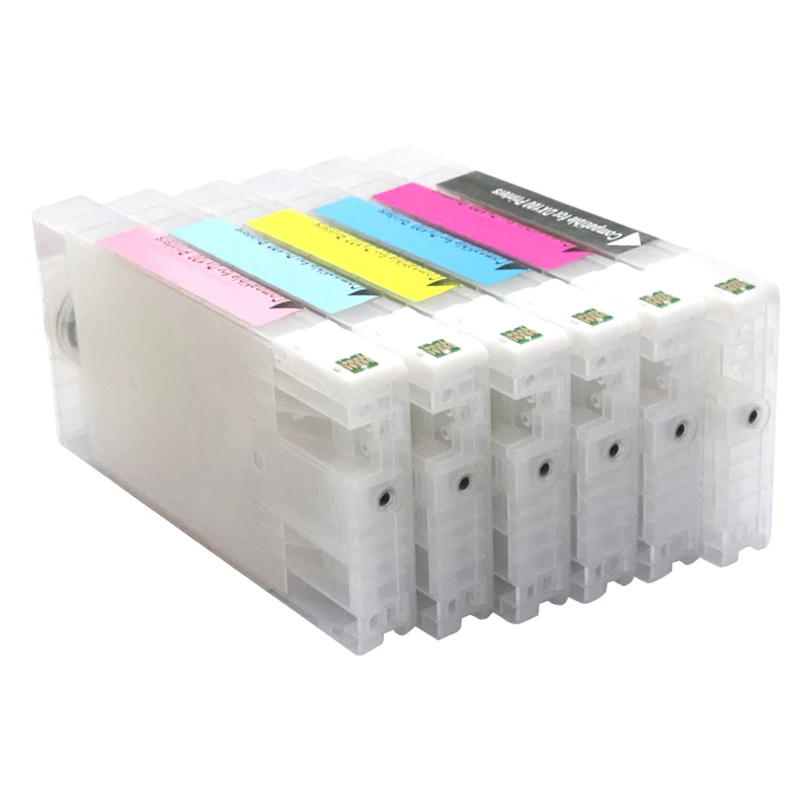 T7811-T7816 Empty refillable ink cartridge with chips for Fujifilm Frontier-S DX-100 Fuji DX100 Printer (6 colors available)