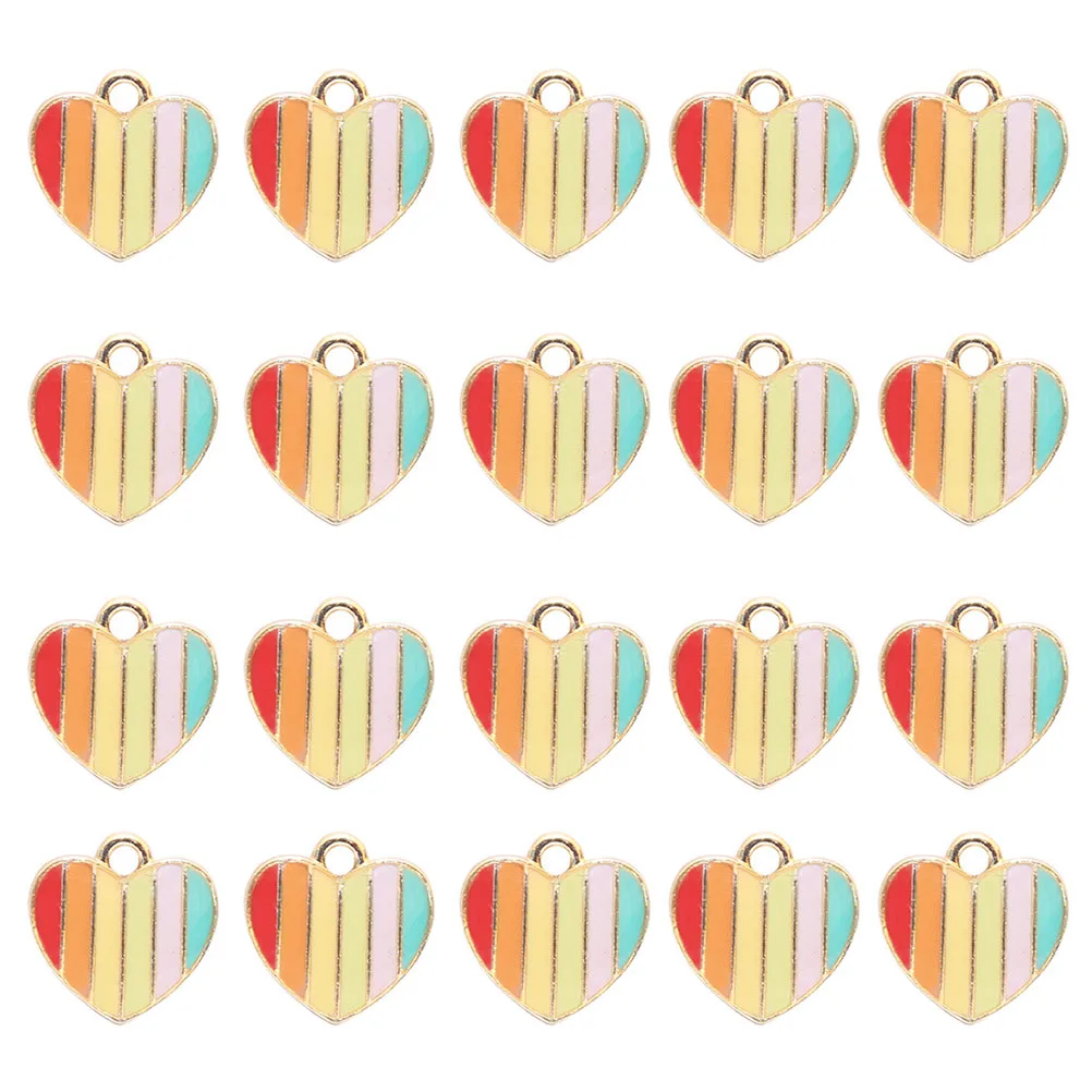 

DIY Heart Pendant Crafts Alloy Charm Necklace Earrings Making Accessories Romantic Decorative Jewelry Trinkets Gifts