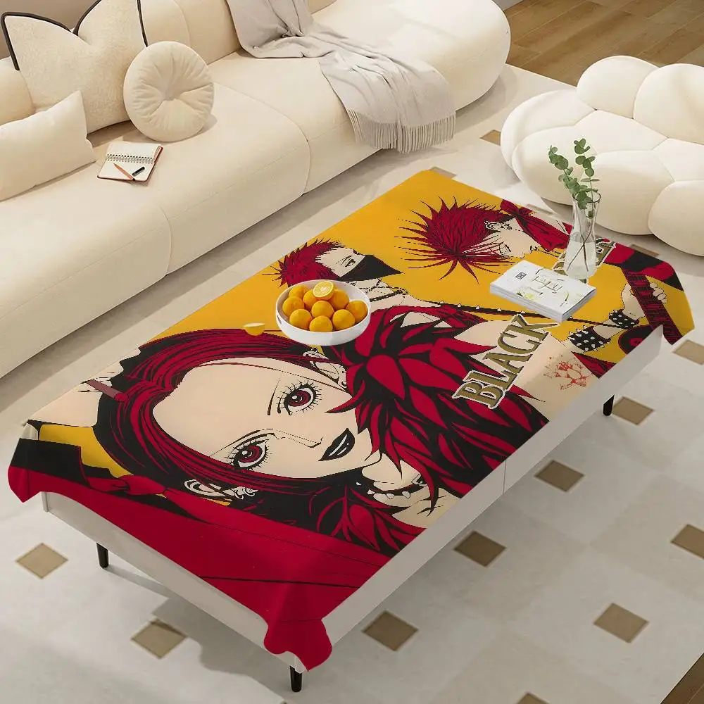 Anime Cool Nana O-Osaki Waterproof and Oil-proof Tablecloth Bedside Table Dustproof Decorative Cloth Living Coffee Tablecloth