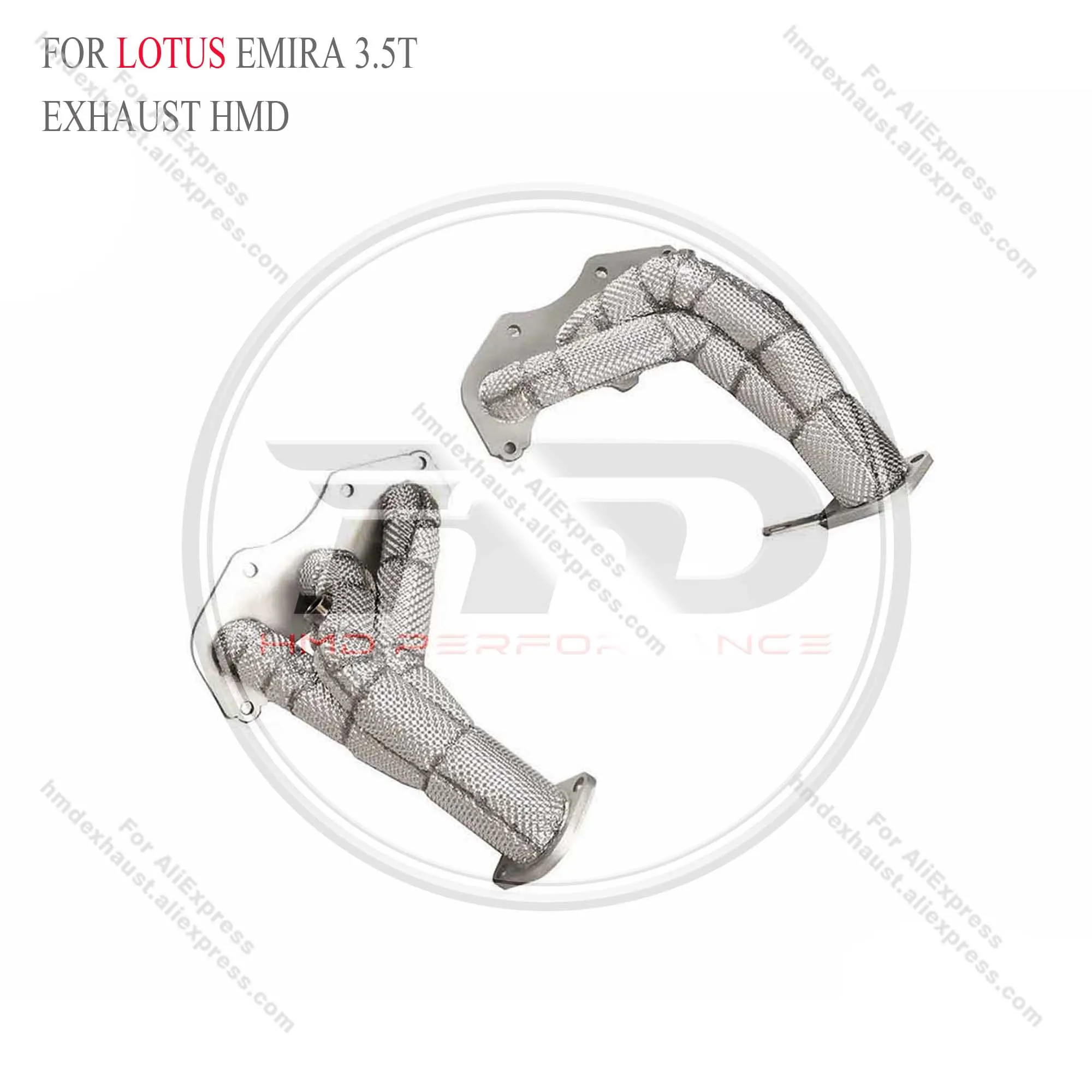 

HMD Exhaust System Stainless Steel Performance Downpipe for lotus emira 2.0T With Heat Shield