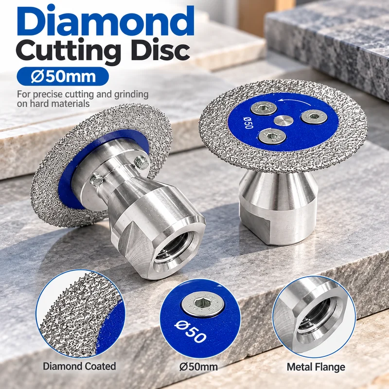 M14 Diamond Saw Blade With Removable Flange Turbo Cutting Disc For Granite Marble Ceramic Concrete Cutting Grinding Tool