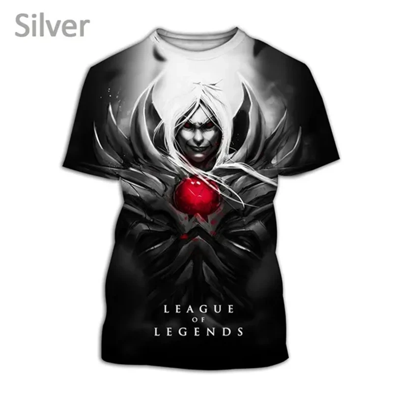 New Dark Style 3D Men\'s Printed T-shirt Game League Of Legends T-shirt Yasuo Gavin Pattern Men\'s Women\'s LOL Short Tops Tshirt