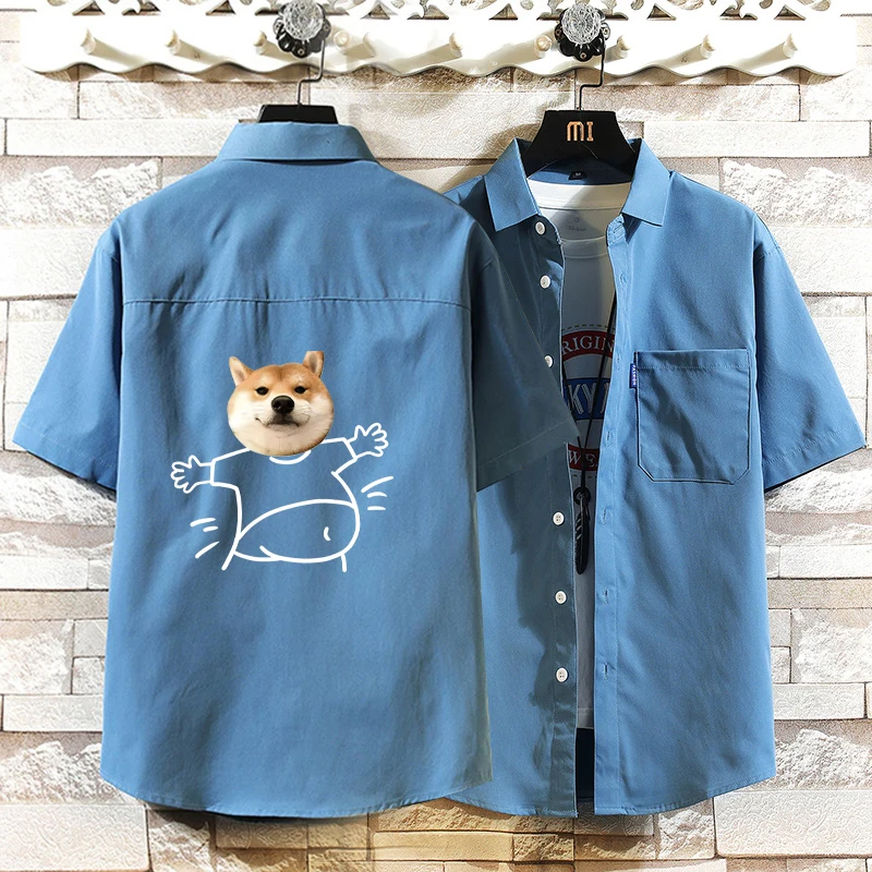 

Loose American Sle Men's ort Sve irt Casual Breathable Summer New Sle f Sve Faionable plus Size Coat