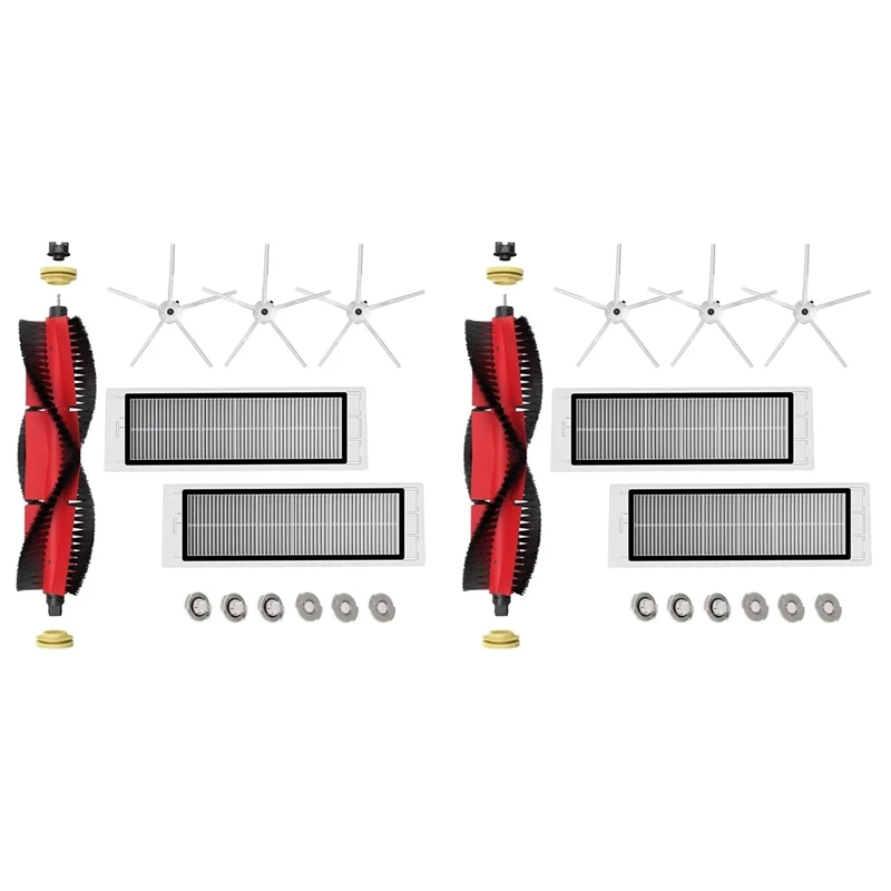 2 Set For Xiaomi Roborock S5 Max S6 Max S6 Pure S6 Maxv S50 S51 S55 S60 S65 S5 S6 Main Side Brush HEPA Filter