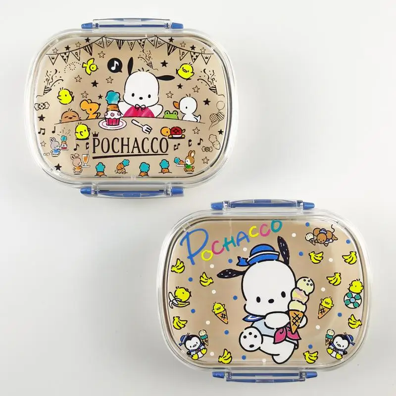 Sanrios Hellokitty Cartoon Separated Lunch Box Cinnamoroll Cute Lunch Box Pochacco Lunch Box Children's Home Crisper Sealed Box