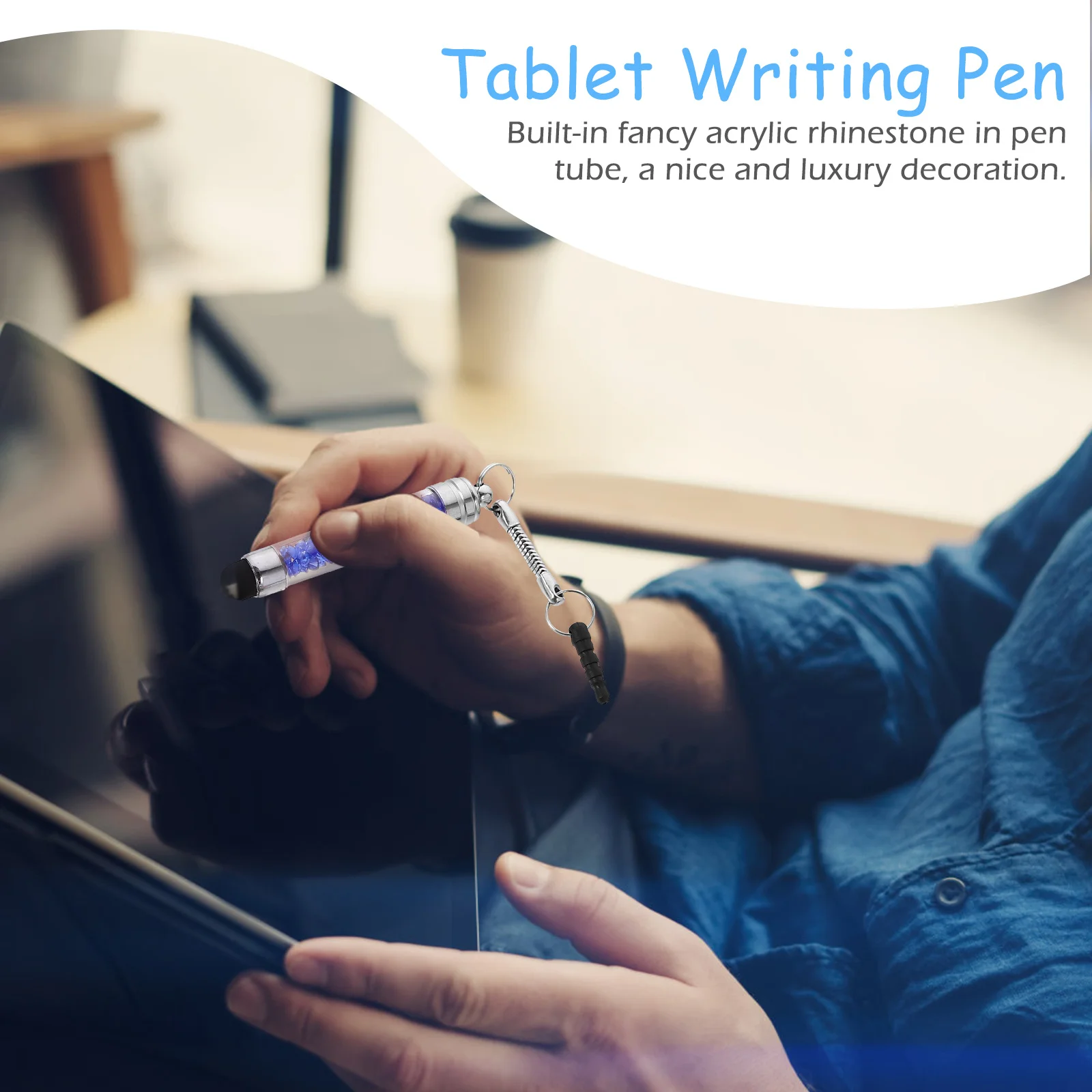 

8Pcs Luxury Crystal Capacitive Stylus Pen Mini Size for Phone Tablet Smartphone Touch Handwriting Capacitive Pens