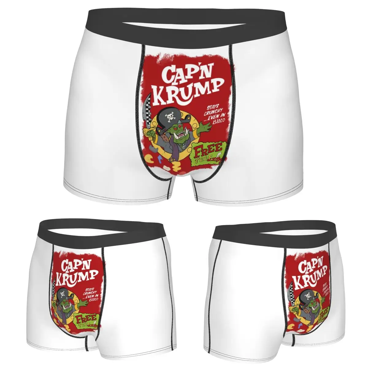 

Boxer Underpants Shorts Warhammer Cap'n Krump Panties Men Ventilate Underwear for Homme Man Boyfriend Gifts