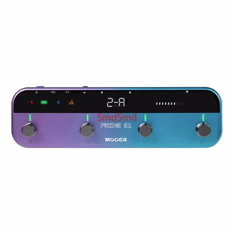 Guitar Pedal Prime S1 Multi Effects with 128 Guitar Effects Drum Machine Tuner LOOPER Support Bluetooth Built-in Bat